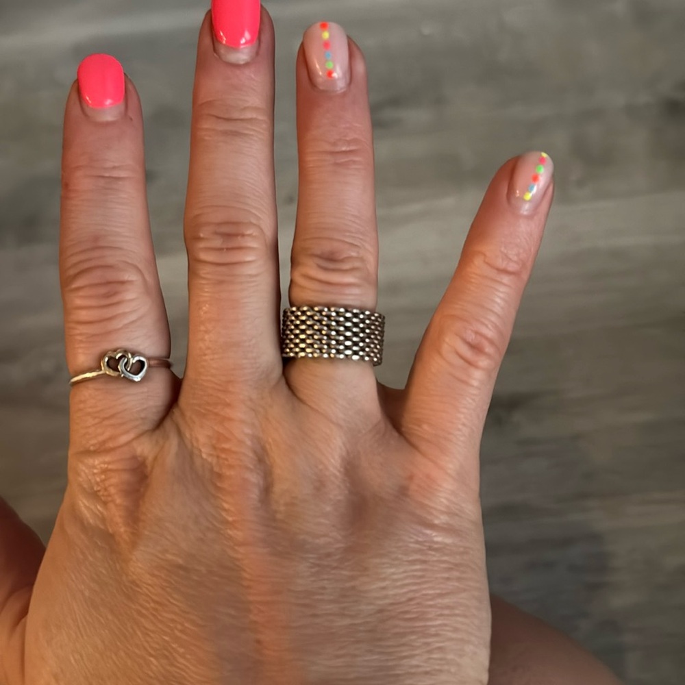 Tiffany & Co Silver Mesh Ring